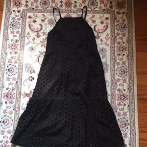 Loft Black eyelet dress
